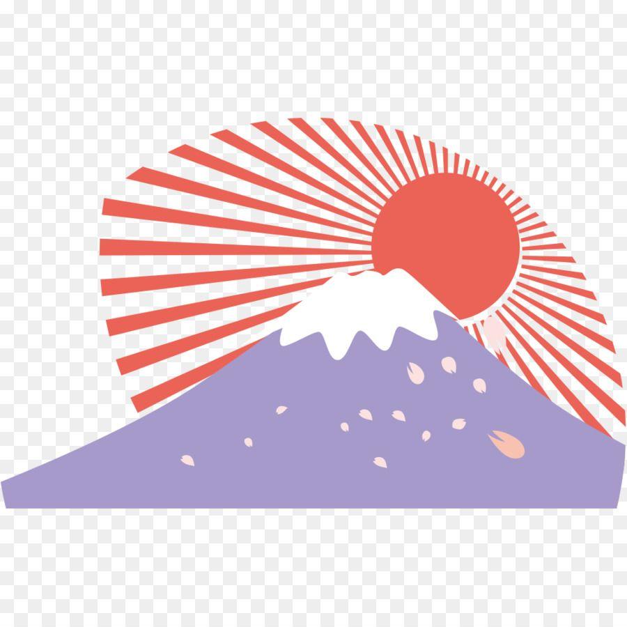 Red Mountain in Circle Logo - Design Mount Fuji Portable Network Graphics Image Logo - mount fuji ...