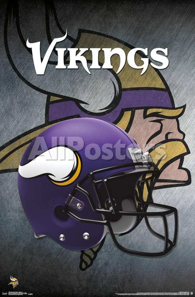 Vikings Helmet Logo - NFL: Minnesota Vikings- Helmet Logo Posters at AllPosters.com