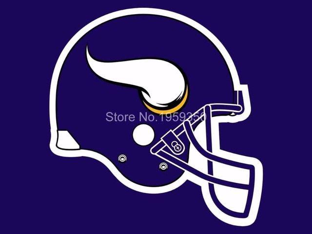 Vikings Helmet Logo - Car Flag Minnesota Vikings Helmet logo car flag 12x18inches double ...