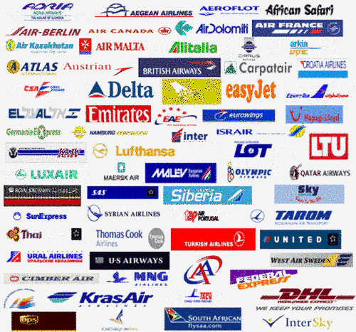 airline logos with names