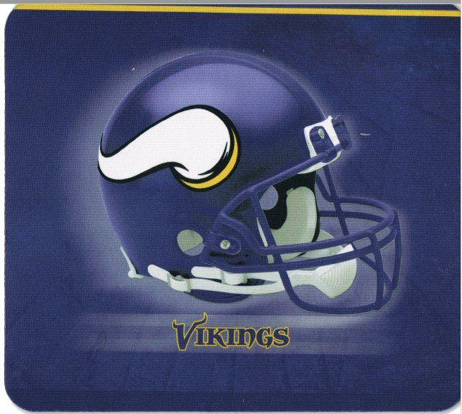 Vikings Helmet Logo - 3D Minnesota Vikings Mousepads with Helmet Logo (Mouse Pads)
