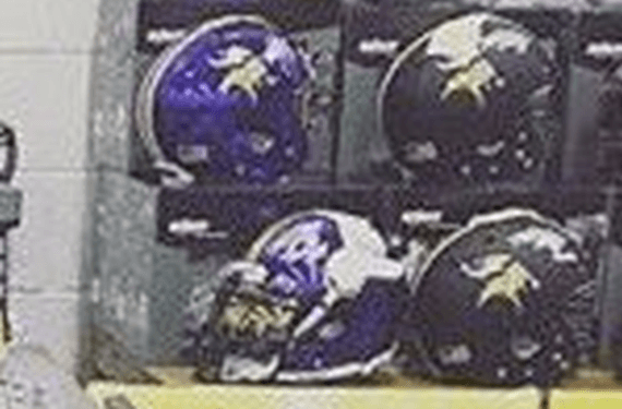 Vikings Helmet Logo - What's the deal with these Minnesota Vikings helmet designs?. Chris
