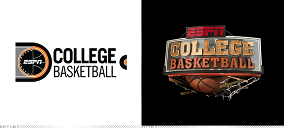College Basketball Logo - Brand New: ESPN College Basketball