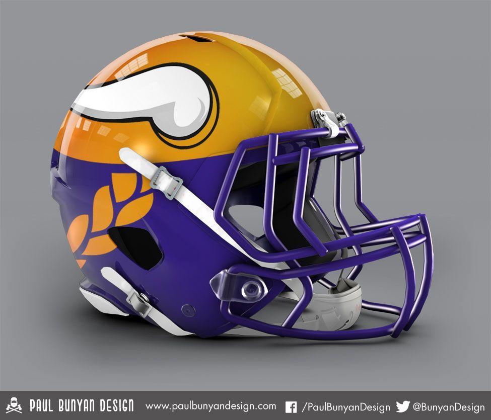 Vikings Helmet Logo - My Take on NFL Concept Helmets | Vikings | NFL, Minnesota Vikings ...