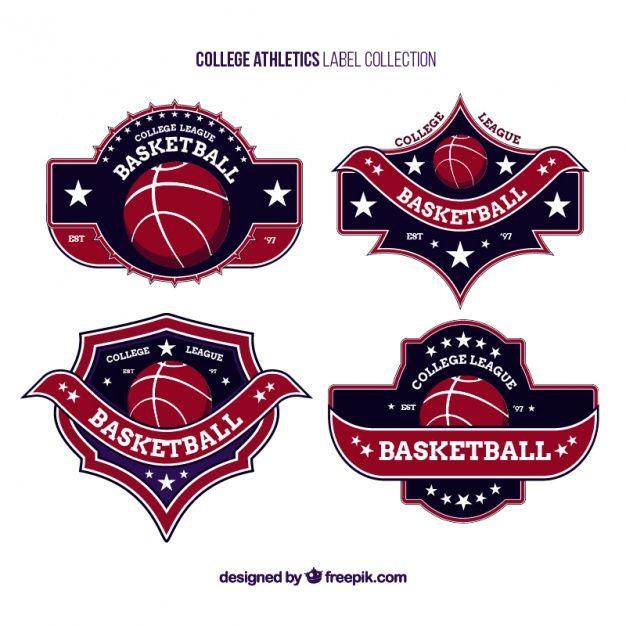 College Basketball Logo - Logos for college basketball teams Vector