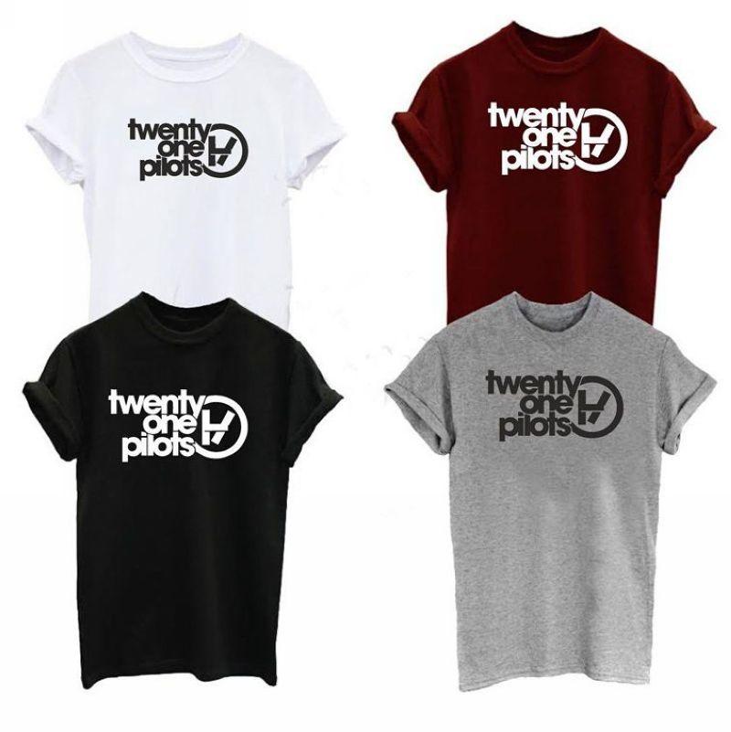 Tumblr T Logo - Twenty One Pilots Band Inspired Logo T-shirt Music Rock Tumblr Tops ...