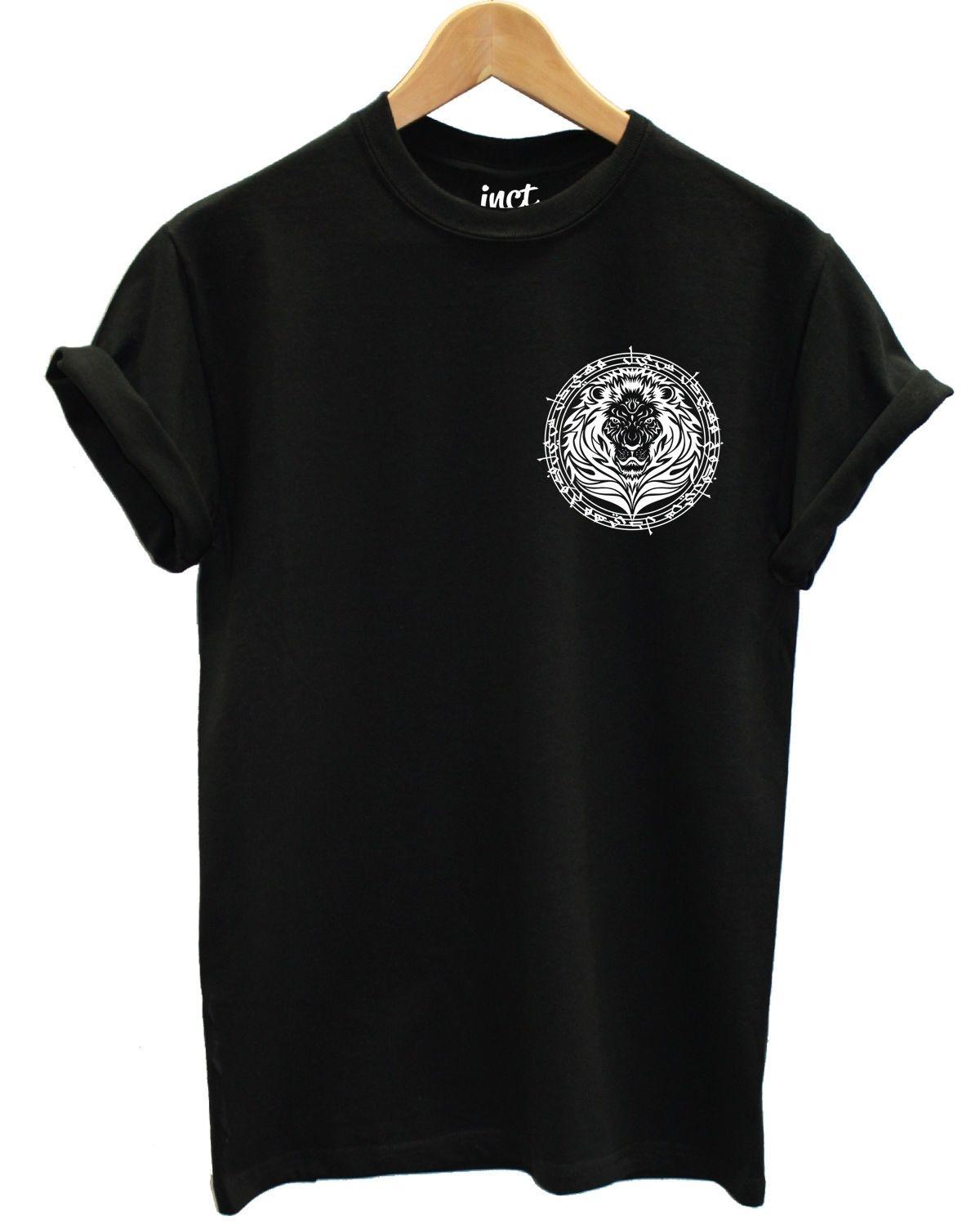 Lion Apparel Logo - Lion Logo Printed T Shirt Fashion Tumblr Arabic Have No Fear Apparel ...