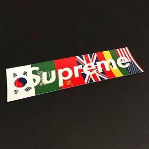 Supreme Flags Box Logo - Supreme Flags Box Logo Sticker, Supreme London, Sup, Rare | eBay