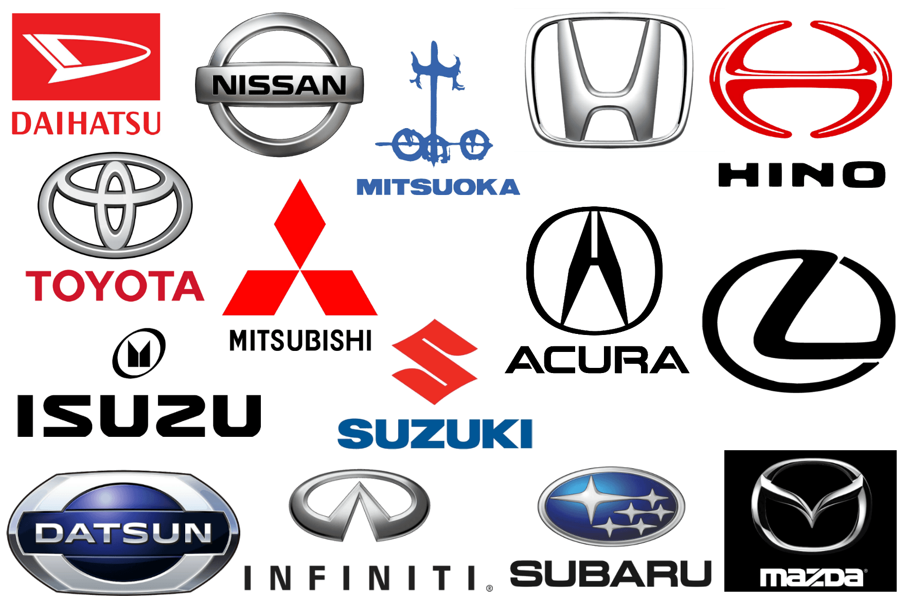 Chinese Car Brands Logo - Japanese Car Brands, Companies and Manufacturers | Car Brand Names.com