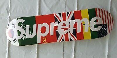 Supreme Flags Box Logo - SUPREME FLAG MULTICOLOR International Box Logo Skateboard Deck F W