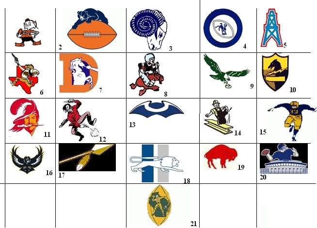 Old NFL Football Logo - Old Logos: NFL Quiz - By Obama