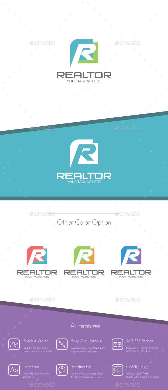 Realtor R Logo - Realtor - Letter R Logo by BiruMuda | GraphicRiver