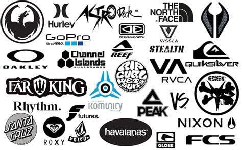 Surf and Skateboard Clothing Brand Logo - Brand Surf Wear Manufacturers Logos