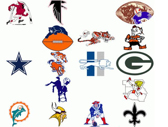 Old NFL Football Logo - LOOK: History of NFL told through team logos is mesmerizing ...
