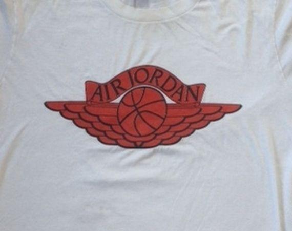 Air Jordan Wings Logo - Vintage Gear: Air Jordan Wings Blue Tag T Shirt Jordans