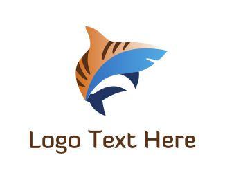 Orange Shark Logo - Logo Maker - Customize this 