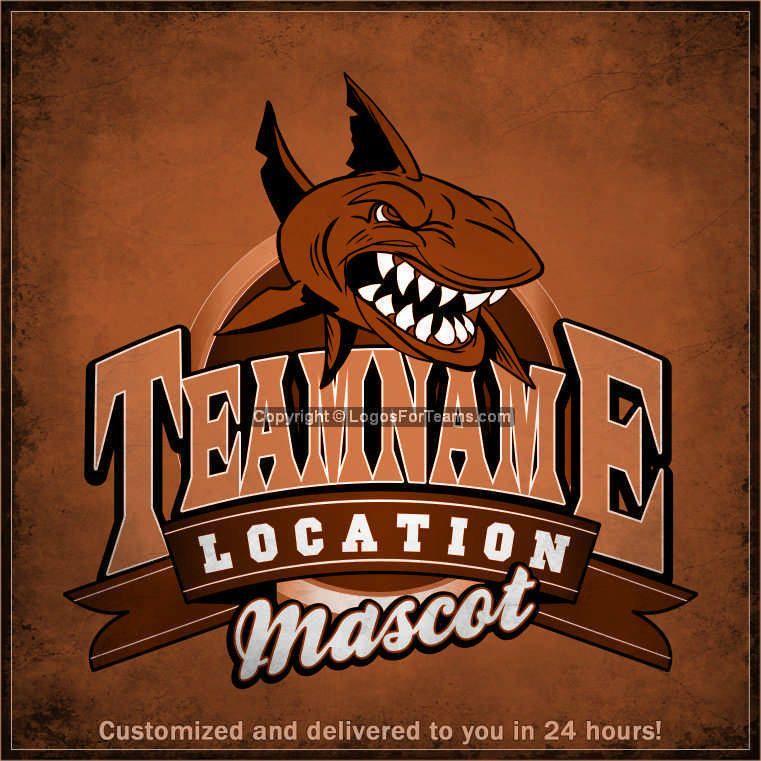 Orange Shark Logo - Ready-made Custom Shark Logo 03