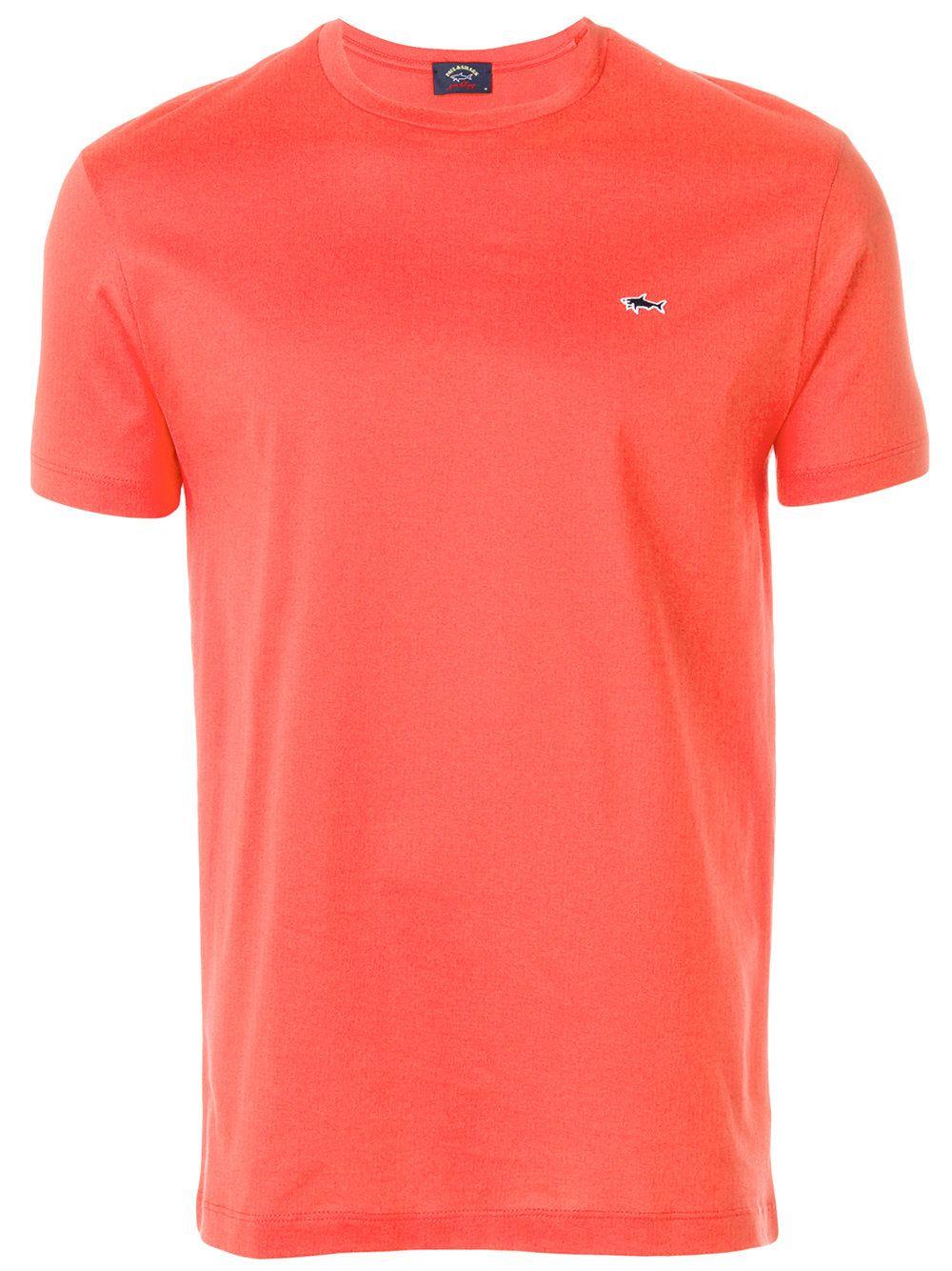 Orange Shark Logo - Paul & Shark Logo Patch T-shirt