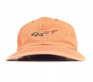 Orange Shark Logo - Greg Norman Embroidered Shark Logo Orange Baseball Cap Hat Ask Men's ...