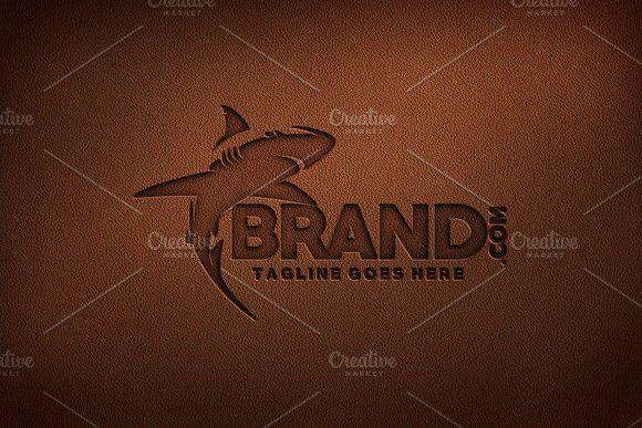 Orange Shark Logo - Blue Shark ~ Logo Templates ~ Creative Market