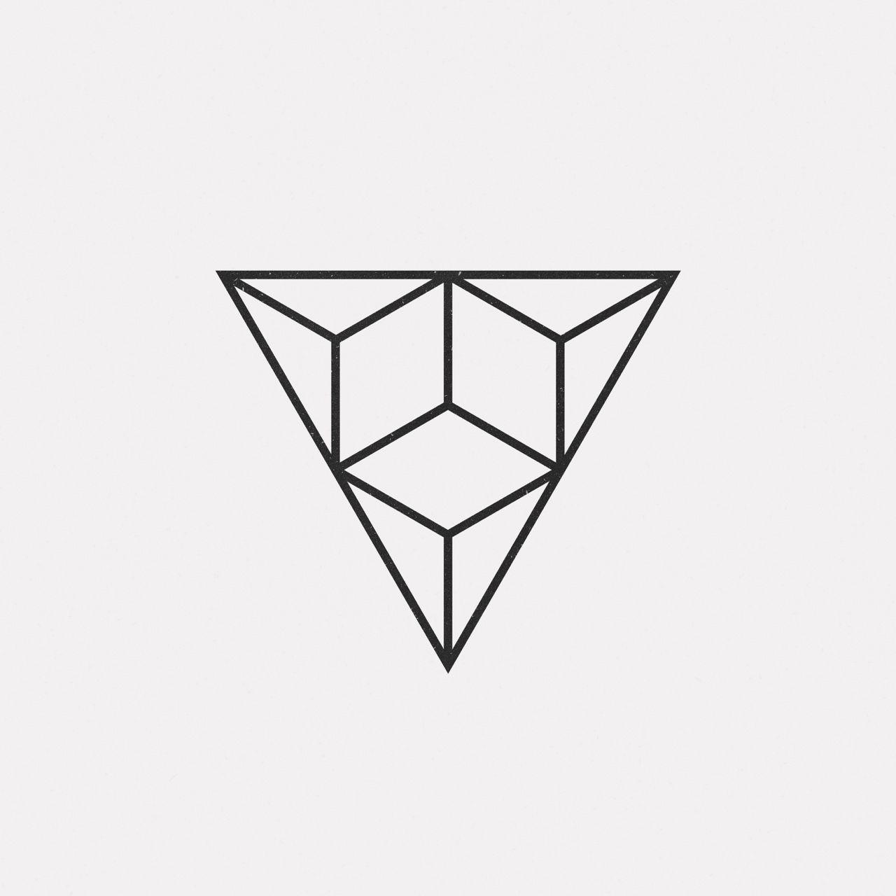Geometric Triangle Logo - A new geometric design every day. Triangles. Minimal. Graphics