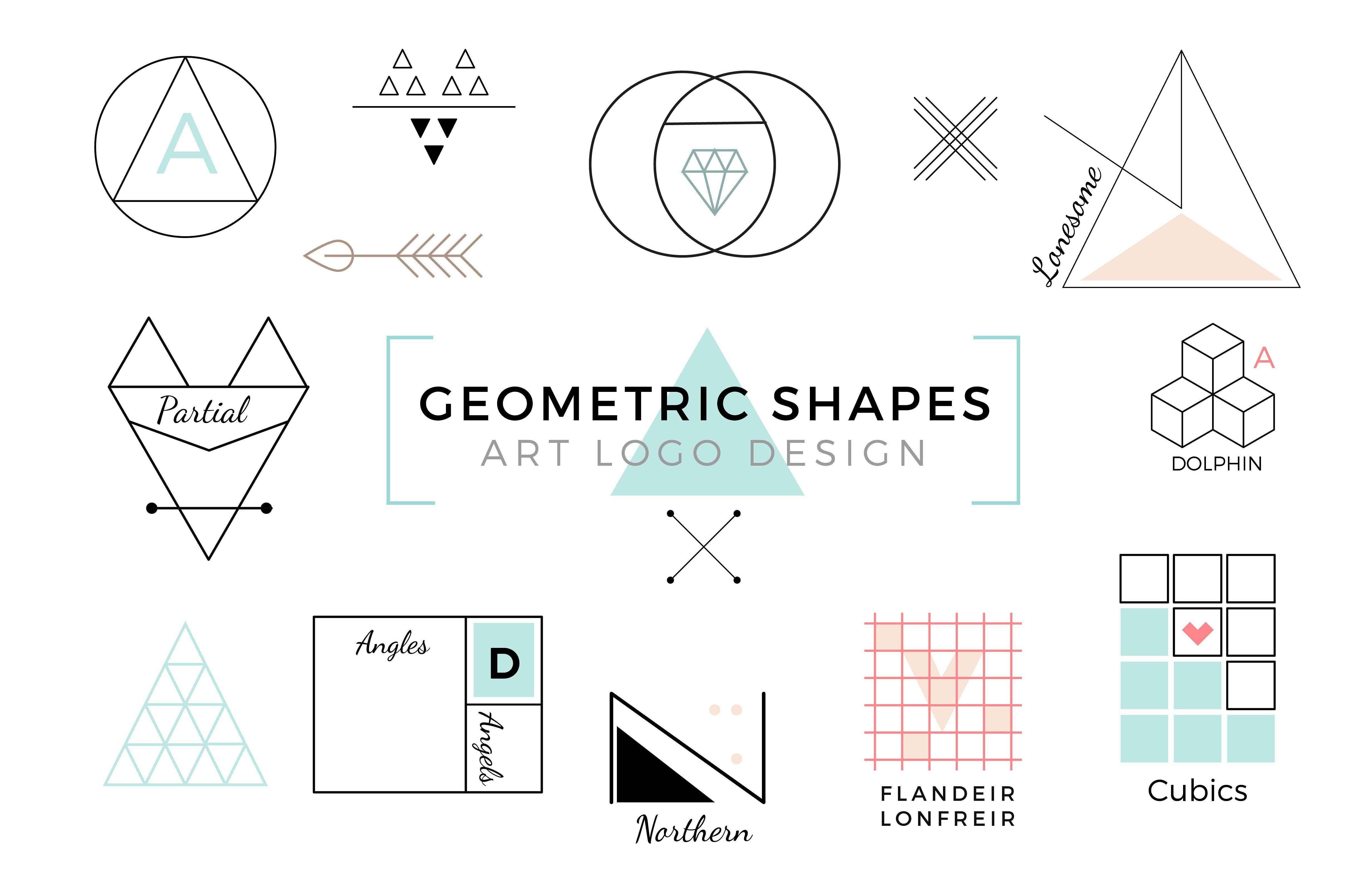 Geometric Triangle Logo - Vector Geometric Shapes & Art Logo ~ Logo Templates ~ Creative Market