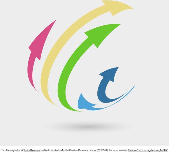 3D Arrow Logo - 3d arrows logo concept Free vector in Adobe Illustrator ai ( .ai ...