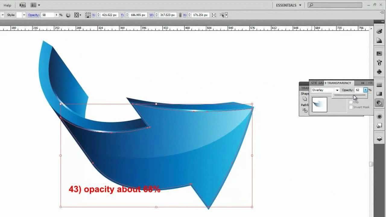 3D Arrow Logo - 3D arrows logo adobe illustrator tutorial HD - YouTube