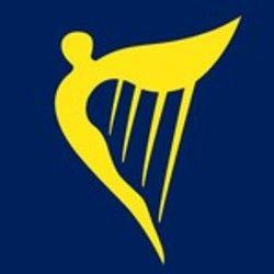 Blue with Gold Harp Logo - Gold harp Logos