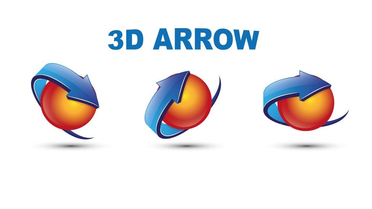 3D Arrow Logo - 3D Arrow Design in illustrator cs5