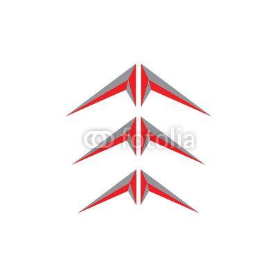 3D Arrow Logo - 3D Arrow logo. Buy Photo