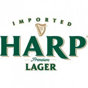 Blue with Gold Harp Logo - Harp Lager - Blue Ridge Beverage