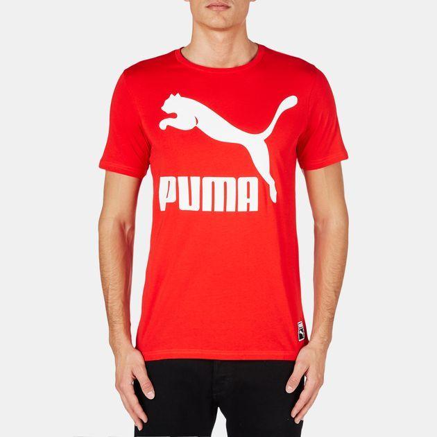 Red Puma Logo - Shop Red PUMA Archive Logo T-Shirt for Mens by PUMA | SSS