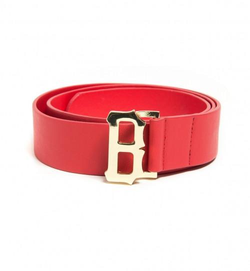 Black Scale B Logo - B LOGO BELT RED