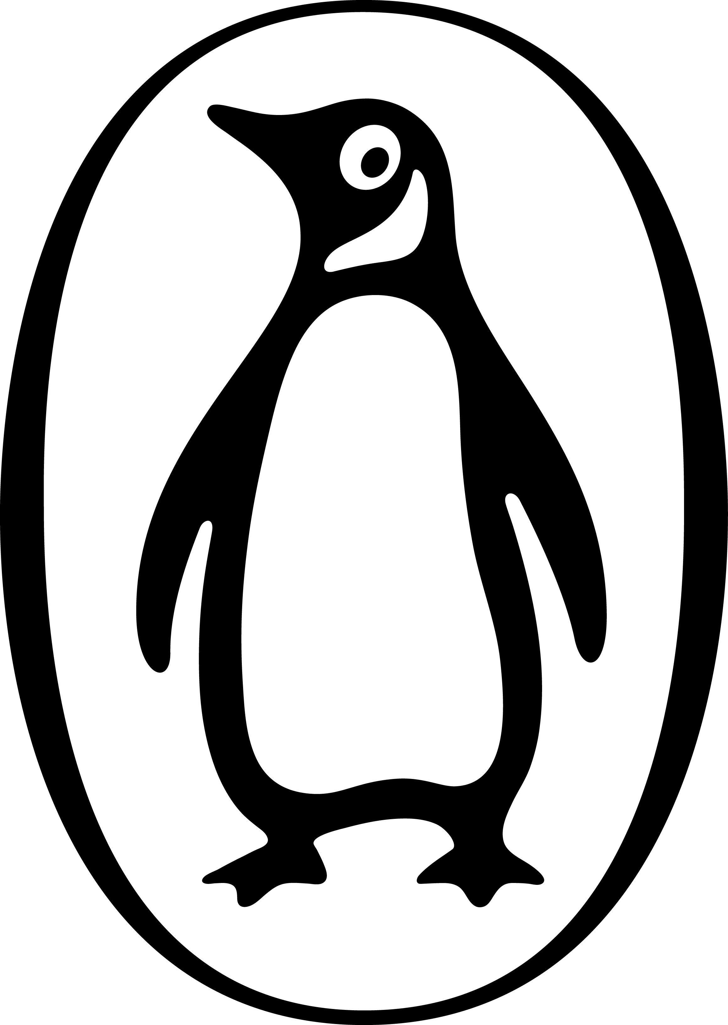 Penguin Logo - Penguin Logo – Big – Black & White | Kristina Budelis | black white ...
