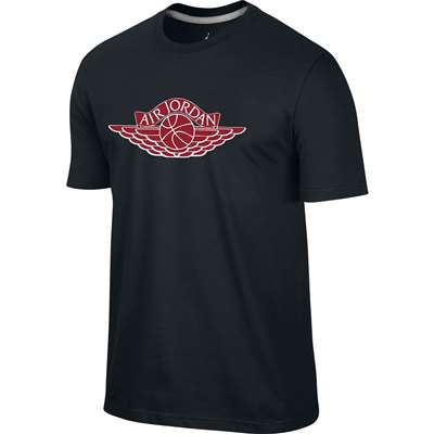 Air Jordan Wings Logo - Jordan Wings Logo T-shirt - Black