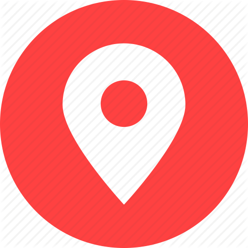 Red Address Logo - Address, circle, location, map, marker, red icon