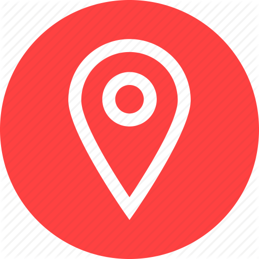 Red Address Logo - Address, circle, gps, local, location, map, marker icon