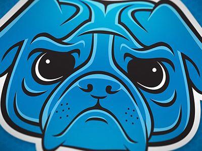 Pugs Sport Logo - Fighting Pugs