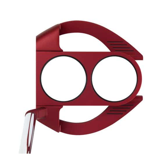 Red Address Logo - Odyssey 0-Works Red 2 Ball Fang S Putter - Express Golf