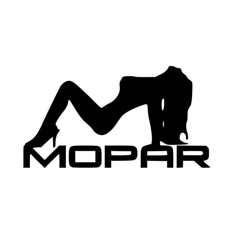 Mopar Logo - Mopar Sexy Girl Logo Vinyl Decal Sticker