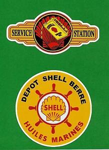 Petrol Green and Yellow Logo - X SHELL LOGO Vinyl Sticker Decal GAS PETROL Garage PROMO Vintage