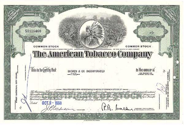 American Tobacco Company Logo - Collectible American Tobacco Co