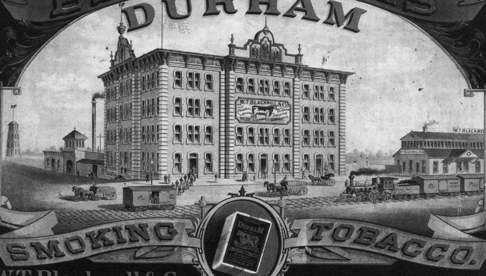 American Tobacco Company Logo - BLACKWELL'S DURHAM TOBACCO / AMERICAN TOBACCO CO. | Open Durham