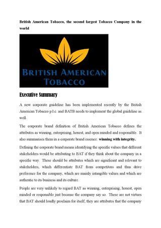 American Tobacco Company Logo - British american tobacco, the second largest tobacco company in the ...