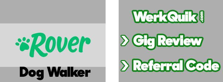 Dog Wlking Rover Logo - Rover [Dog Walker] - Gig Review & Referral Code - WerkQuik.com