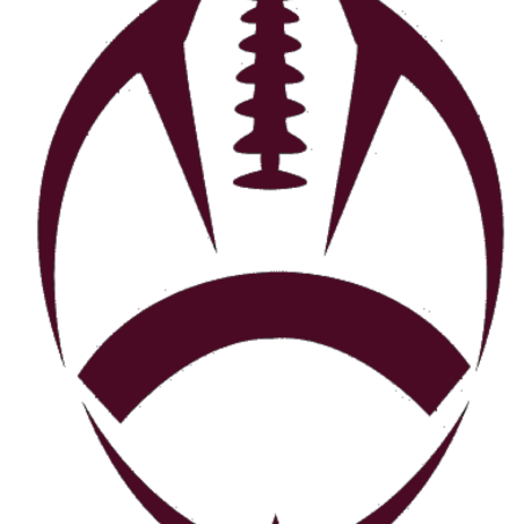 Football Outline Logo - Distressed football outline clip free - RR collections