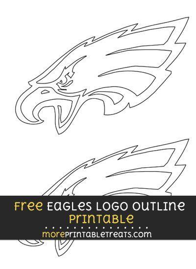 Football Outline Logo - Free Medium-Size Philadelphia Eagles Logo Outline | Football & Cheer ...