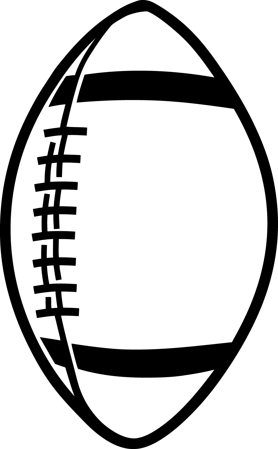 Football Outline Logo - A Football Template Clipart