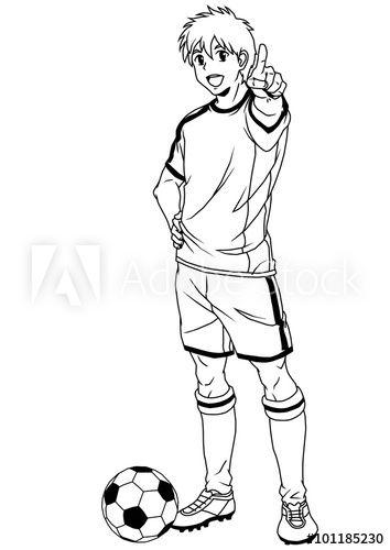 Football Outline Logo - football soccer player,illustration,logo,ink,black and white,outline ...